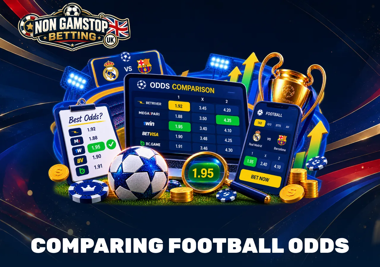 Football odds comparison across different bookmakers with match prices and tools for finding better betting value.