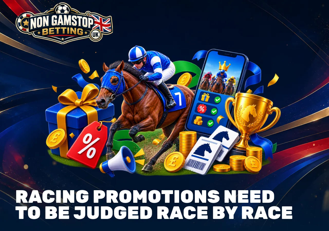 Horse racing promotions with bonus offers, rewards and betting deals that should be compared race by race.